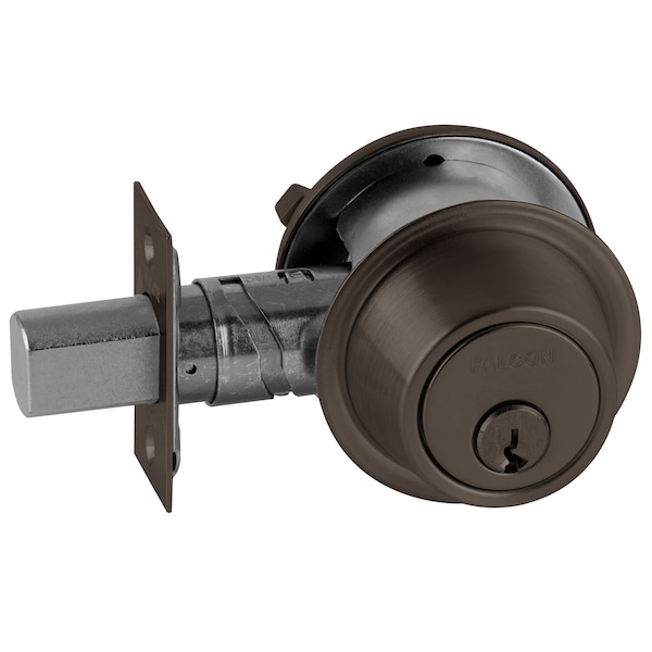 Grade 2 Single Cylinder Deadbolt, C Keyway, US10B